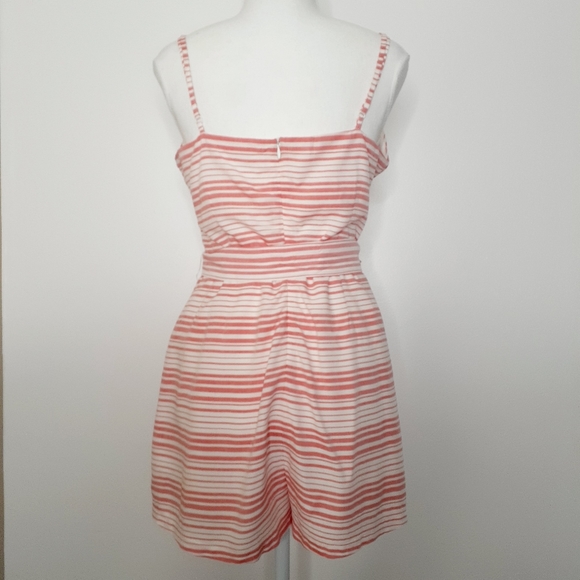 BB Dakota Gianna Pink and White Striped Romper - Picture 4 of 11